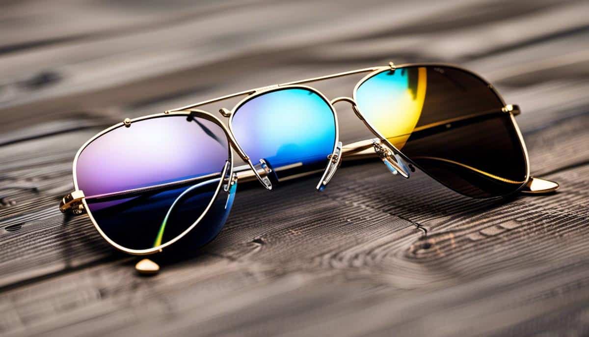 An image of different aviator sunglasses styles