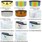 2020 new Fashion Sunglasses Women Men Brand Design Goggle Sun Glasses Big Frame Shield Visor Men Windproof Glasses UV400 - Image 3