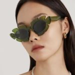 DYTYMJ Cat Eye Sunglasses Women Fashion Flower Eyewear Woman Sun Glasses Luxury Brand Glasses Women Party Gafas De Sol Hombre