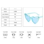 DYTYMJ Heart Sunglasses Women Fashion Big Frame Jelly Color Love Heart Sun Glasses Luxury Designer Shades for Women Wholesale - Image 5