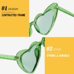 DYTYMJ Heart Sunglasses Women Fashion Big Frame Jelly Color Love Heart Sun Glasses Luxury Designer Shades for Women Wholesale - Image 6