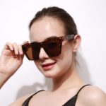 DYTYMJ Oversized Cat Eye Sunglasses Women Big Frame Sunglasses Women Vintage Shades for Glasses Retro Cateye Lentes De Sol Mujer