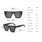 DYTYMJ Oversized Cat Eye Sunglasses Women Big Frame Sunglasses Women Vintage Shades for Glasses Retro Cateye Lentes De Sol Mujer - Image 5