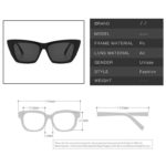 DYTYMJ Square Cateye Sunglasses Women Vintage Cat Eye Sun Glasses for Women Retro Shades for Women Wholesale Lentes De Sol Mujer - Image 5