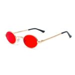 OEC CPO Classic Small Frame Oval Sunglasses for Men Metal Punk Sun Glasses Women Retro Shades Round Eyewear Steampunk UV400 - Image 4