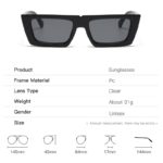 Small Square Frame Sunglasses Women Luxury Rectangular Modern Fashion Sunglasses Women Punk Glasses Men Lunette De Soleil Homme - Image 5