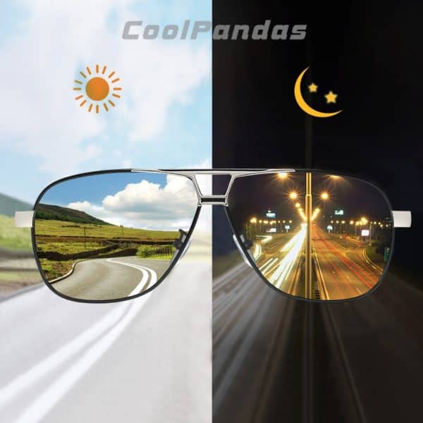 2022 Top Brand Vintage Square Photochromic Sunglasses Men Polarized Women Anti-Glare Driver's Sun Glasses For Men Oculos de sol
