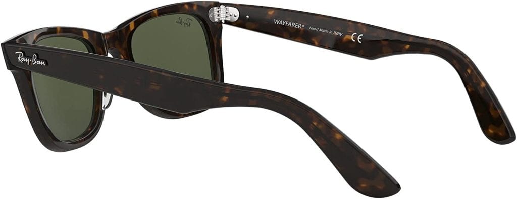 Ray Ban Rb2140 Original Wayfarer Sunglasses, Tortoise/green, 54 Mm - Multicolor