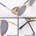 AIMISUV Vintage Steampunk Sunglasses Men Brand Design Round Glasses Steam Punk Metal Sunglasses For Women UV400 Gafas de Sol - Image 5