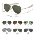 Aviation Men Women Sunglasses American Army Military Optical Original AO Sun Glasses Pilot Shades Oculos De Sol Masculino 8057 - Image 5