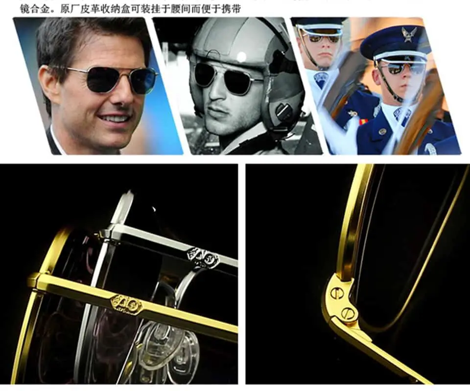 Aviation Sunglasses Men women 2021 vintage brand designer American Army  Military Optical AO Sun Glasses Oculos de sol masculino 