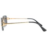Kachawoo rectangular sunglasses women rimless fashion sun glasses for men metal blue brown pink gradient lens Spring accessories - Image 4