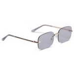 Kachawoo square woman sunglasses rimless green light color gold retro sun glasses rectangular man uv400 metal 2021 new year gift - Image 3