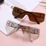 New Punk One Piece Sunglasses Women 2000'S Brand Designer Sun Glasses Y2k Wrap Around Sunshade Eyeglasses Men Eyewear Goggles - Image 6
