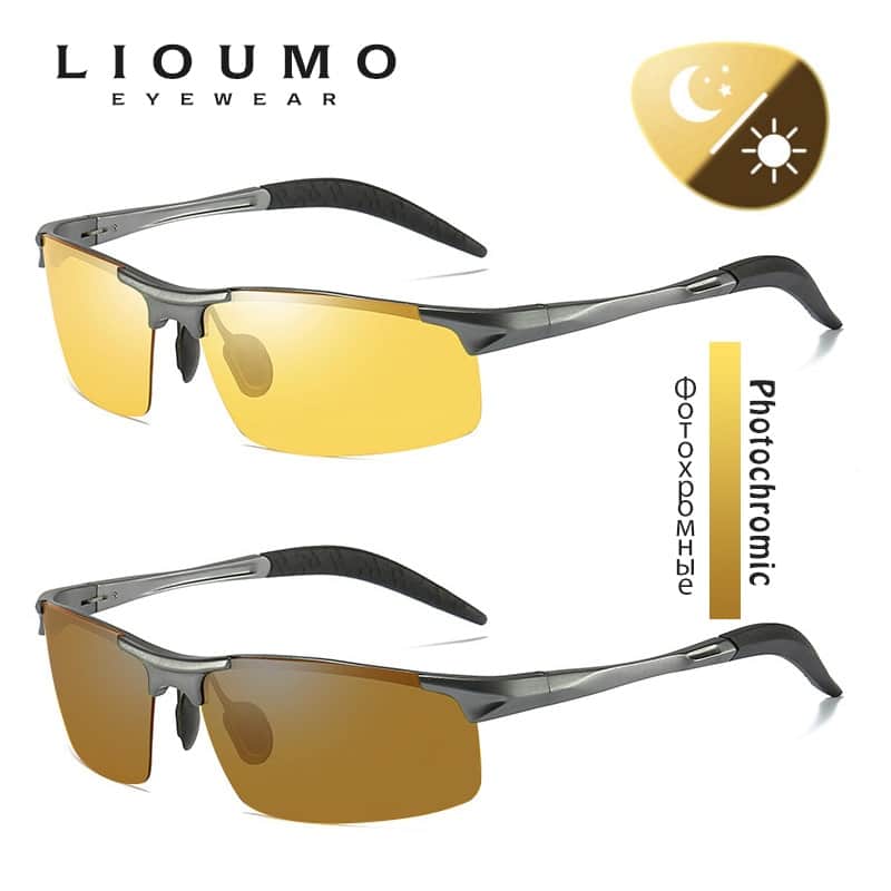 Polarized Sunglasses Photochromic Fishing Glasses Night Vision