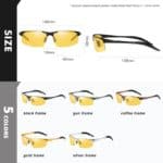 Top Anti-glare Day Night Vision Glasses For Driving Men Polarized Sunglasses Photochromic Driver Goggles Glasses zonnebril heren - Image 3