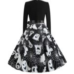 Vintage Swing Dress Long Sleeve Vintage Causal A Line Costume M L XL 2XL Cosplay Costume For Evening Theme Prom Party - Image 2