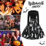 Vintage Swing Dress Long Sleeve Vintage Causal A Line Costume M L XL 2XL Cosplay Costume For Evening Theme Prom Party - Image 4