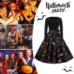 Vintage Swing Dress Long Sleeve Vintage Causal A Line Costume M L XL 2XL Cosplay Costume For Evening Theme Prom Party - Image 5